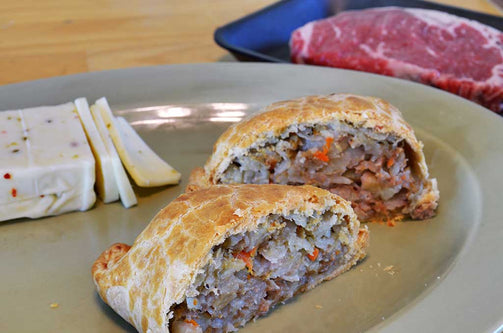 Beef with Pepper Jack Cheese Pastie - Uncle Peter's Pasties