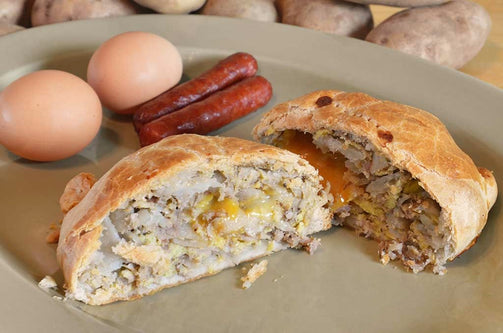 Sausage, Egg  & Cheese Pastie - Uncle Peter's Pasties